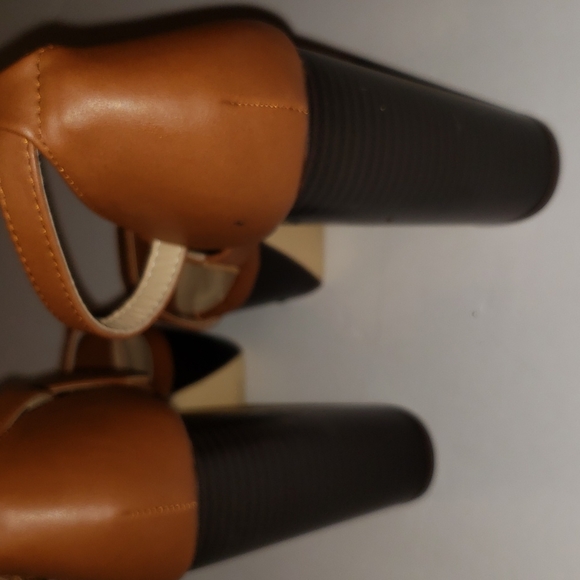 JUSTFAB Versatile Modern Square Toe Ankle Strap high heel sandal - Picture 3 of 6